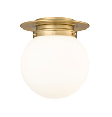 Calhoun 1 Light Flush Mount in Heritage Brass (7505F9-HBR)