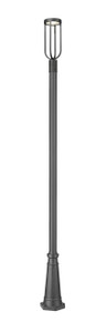 Leland 1 Light Outdoor Post Mounted Fixture in Sand Black (5005PHM-519P-BK-LED)