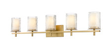 Grayson 5 Light Vanity in Modern Gold (1949-5V-MGLD)