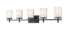 Grayson 5 Light Vanity in Matte Black (1949-5V-MB)