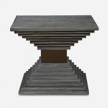 Andes Wooden Geometric Accent Table (25288)
