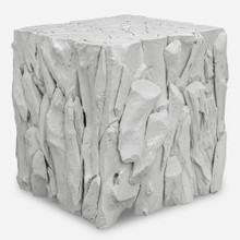 Teak Root White Bunching Cube (25241)