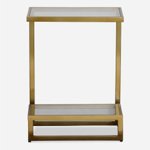 Musing Brushed Brass Accent Table (22913)