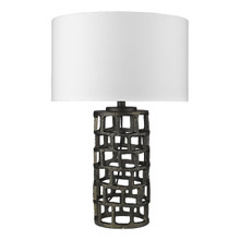 Vallin 1-Light Black Gold Table Lamp (TT80006BG)
