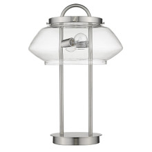 Garner 2-Light Satin Nickel Table Lamp (TT80062SN)