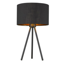 Morenci 1-Light Matte Black Table Lamp (TT80096BK)