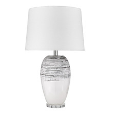 Trend Home 1-Light Polished Nickel Table Lamp (TT80154)