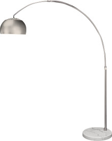 Mid 1-Light Brushed Nickel Adjustable Arc Floor Lamp (TFA9005)