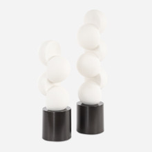 Symmetry White Sculptures Set/2 (18198)