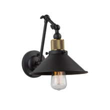 Jersey 1 Light Vintage Brass Wall Light (AC10590VB)