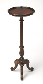 Chatsworth 13.75 in. W x 36.5 in. H Round Wood Scalloped Edge 3 Leg Pedestal Plant Stand (1931024) Chatsworth 13.75 in. W x 36.5 in. H Round Wood Scalloped Edge 3 Leg Pedestal Plant Stand (1931024)