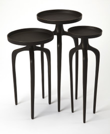 Franco Black Scatter Table Set (4421295)