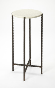 Nigella Round Marble & Metal Accent Table (5245389)