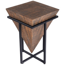 Gulnaria Wood & Metal Accent Table (5455140)