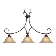 Lancaster 3 Light Linear Pendant In Rubbed Bronze (6005-10 RBZ)