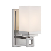 Nelio 1 Light Vanity In Pewter With Opal Glass (4444-BA1 PW)