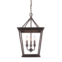 Davenport 3 Light Foyer In Etruscan Bronze (4214-3P EB)