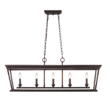 Davenport 5 Light Linear Pendant In Etruscan Bronze (4214-LP EB)