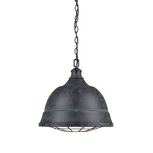 Bartlett 2 Light Pendant In Black Patina With Matching Shade(s) (7312-L BP)