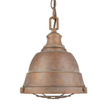 Bartlett 1 Light Mini Pendant In Copper Patina W/ Matching Shade(s) (7312-S CP)