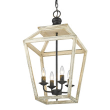 Haiden 4 Light Pendant In Antique Black Iron (0839-4P ABI)