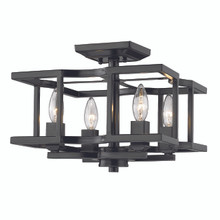 Bellare 4 Light Semi-flush In Matte Black (7151-SF BLK)