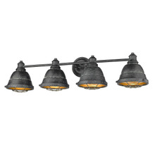 Bartlett 4 Light Vanity In Black Patina With Matching Shade(s) (7312-BA4 BP)