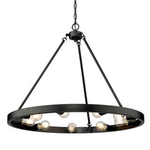 Castile 9 Light Chandelier In Matte Black (1019-9 BLK)