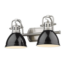 Duncan 2 Light Vanity In Pewter (3602-BA2 PW-BK)