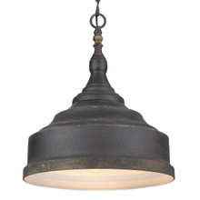 Keating 3 Light Pendant In Antique Black Iron (0806-3P ABI)
