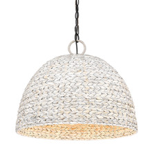 Rue 5 Light Pendant, Matte Black, Painted Sweet Grass Shade(s) (1081-5P BLK-PSG)