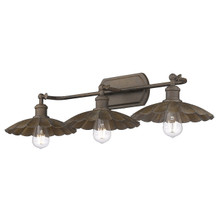 Clemence 3 Light Vanity In Dark Rust (3124-BA3 DR)