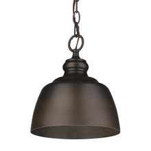 Holmes 1 Light Mini Pendant In Rubbed Bronze (0316-M1L RBZ)