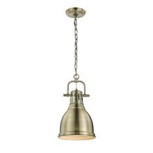 Duncan 1-Light Pendant In Aged Brass (3602-S AB-AB)