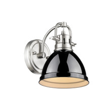 Duncan 1-Light Vanity Light In Pewter (3602-BA1 PW-BK)