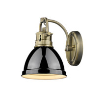 Duncan 1-Light Vanity Light In Aged Brass (3602-BA1 AB-BK)