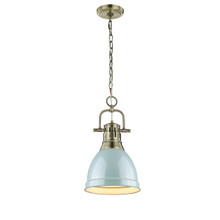 Duncan 1-Light Pendant In Aged Brass (3602-S AB-SF)