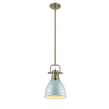 Duncan 1-Light Pendant In Aged Brass (3604-S AB-SF)