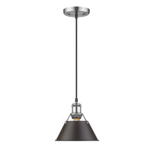 Orwell 7.5" Wide Small Pendant In Pewter (3306-S PW-RBZ)