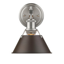 Orwell 1-Light Bath Vanity In Pewter (3306-BA1 PW-RBZ)
