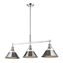 Orwell 3-Light Linear Pendant In Chrome (3306-LP CH-CH)