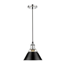 Orwell 7.5" Wide Small Pendant In Chrome (3306-S CH-BLK)