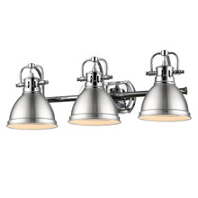 Duncan 3-Light Vanity Light In Chrome (3602-BA3 CH-PW)