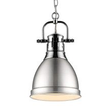Duncan 1-Light Pendant In Chrome (3602-S CH-PW)