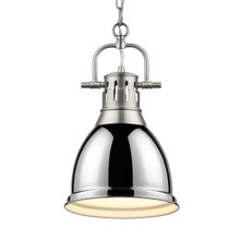 Duncan 1-Light Pendant In Pewter (3602-S PW-CH)