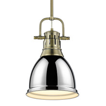 Duncan 1-Light Pendant In Aged Brass (3604-S AB-CH)