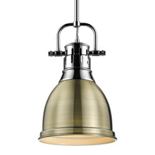 Duncan 1-Light Pendant In Chrome (3604-S CH-AB)