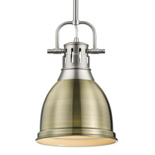 Duncan 1-Light Pendant In Pewter (3604-S PW-AB)