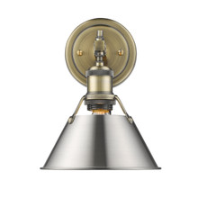 Orwell 1-Light Bath Vanity In Aged Brass (3306-BA1 AB-PW)