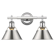Orwell 2-Light Vanity Light In Chrome (3306-BA2 CH-PW)